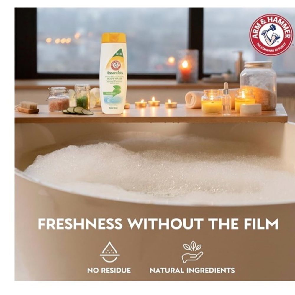 🛍️ Arm & Hammer Essentials Simply Fresh Ultra Moisturizing wash, 22.5FLOZ 💥 - Picture 9 of 11